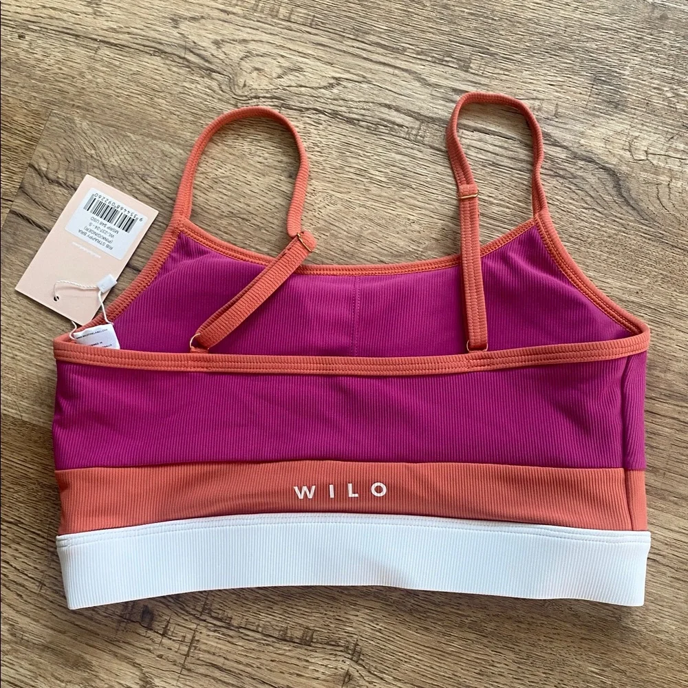 Wilo Rib Strappy Sports Bra Womens Small